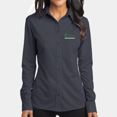 EMB - Women's Dimension Knit Dress Shirt Thumbnail