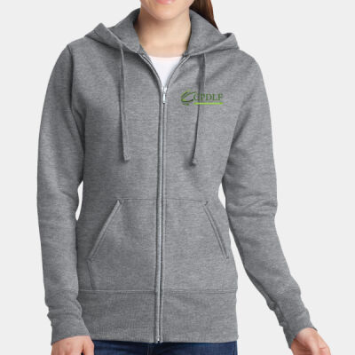 PRINT - Women's Core Fleece Full Zip Hooded Sweatshirt Thumbnail
